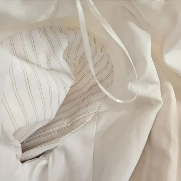 NWT Ellen Tracy Linen Relaxed Fit Oversized Blazer Jacket in Oatmeal Twill L - Picture 10 of 12